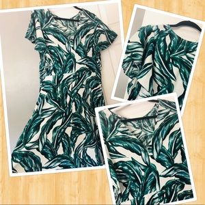 XL Tropical Who What Wear Midi Dress